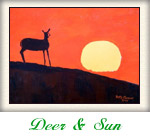 Deer and Sun